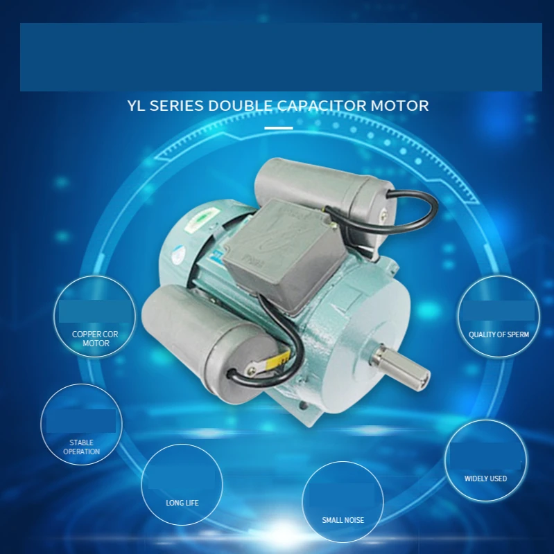 YL90S single-phase 220V 1.1kW 1400rpm/2800rpm shaft: 24 AC Motor/for mixer/cutter/suction machine/Table sawing/drilling Machine