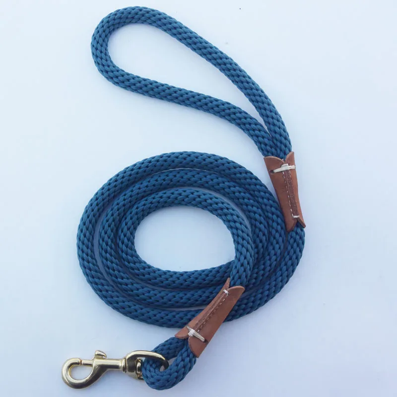 High Quality Braided Dog Nylon Rope Pet Leash Dog Traction Rope Leashes Dog Walking Training Lead Medium Large Dogs