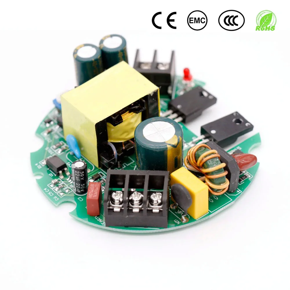 

LED Driver AC200-240V to DC12V 5a 8A 12a Lights 60W 100W 150W Round Driver For LED Power Supply 12V Transformers For LED Light