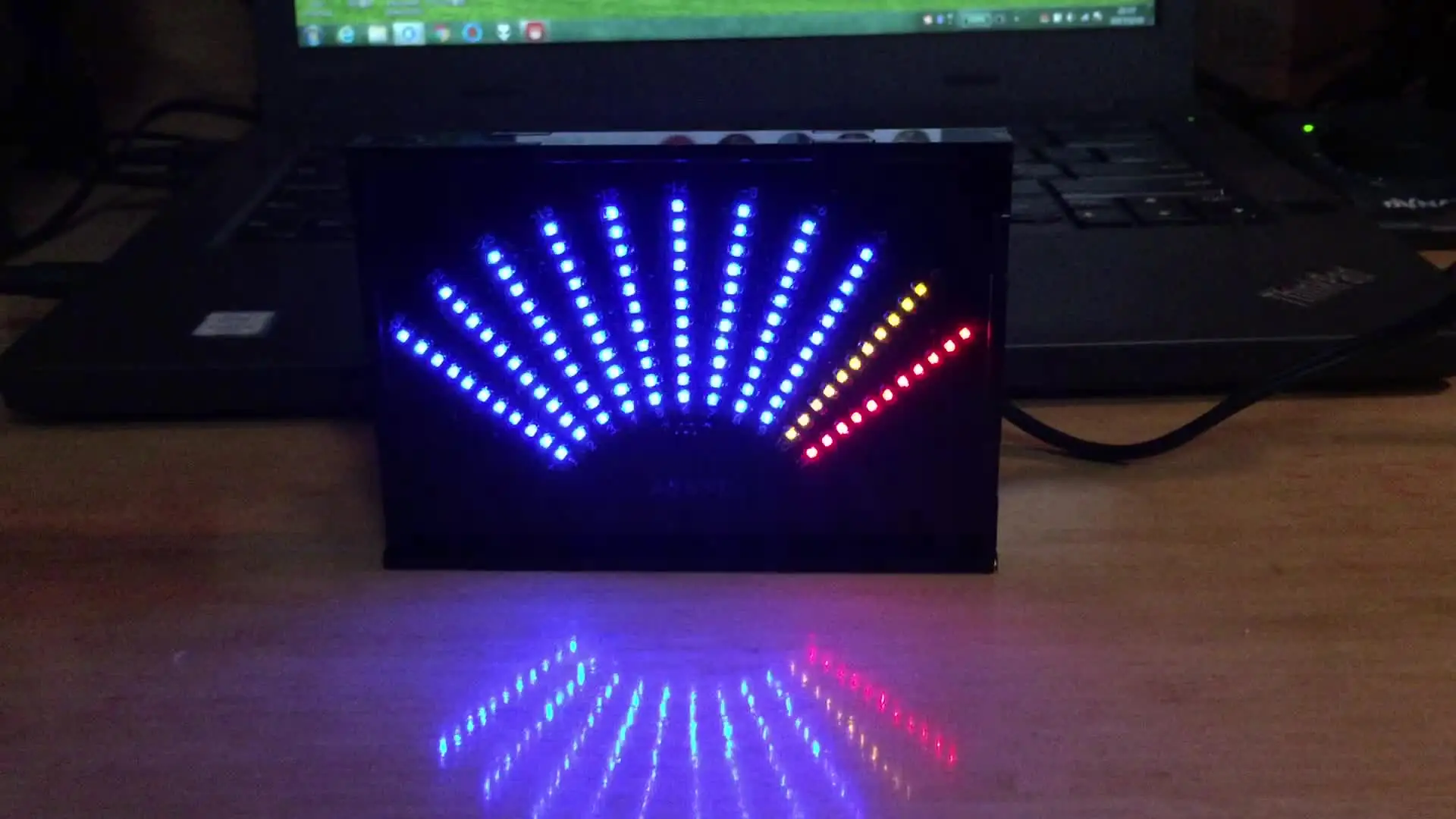 ASK11 Sector Pointer Electrical Level VU Meter LED Music Spectrum Display Electronic DIY Light Cube kit