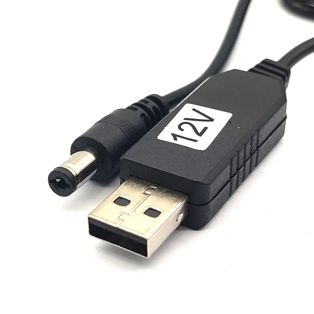 USB Power Boost Line DC 5V To DC 12V Step UP Module USB Converter Adapter Cable 2.1x5.5mm /1.35x5.5mm