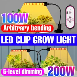 12V Full Spectrum Plant Licht Led Phyto Lamp Groeien Bollen Us Eu Uk Plug Hydrocultuur Verlichting Desktop Clip Fitolampy grow Tent Box