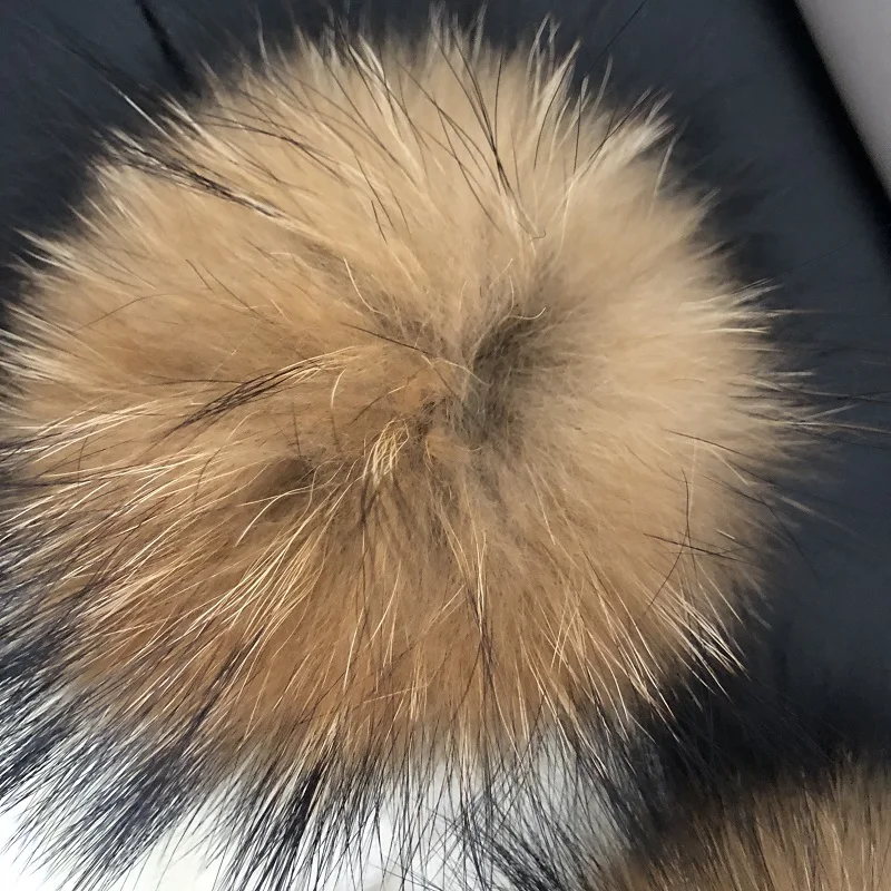 Winter Kinder Stricken Natürliche Waschbären Pelz Doppel Pompom Hut Für Mädchen Häkeln Echt Haar Baby Mütze Schal Kinder Beanie Motorhaube