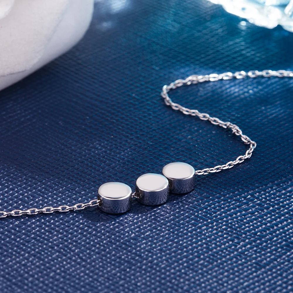 

Retro 925 Sterling Silver Pendant Necklace for Women Shiny Clavicle Chain Charm Aesthetic Jewelry Gift for Valentine's Day