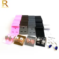 Wholesale 100Pcs Earring Plastic Display Cards Ear Stud Hang Holder Tag Jewelry Display earrings display cards