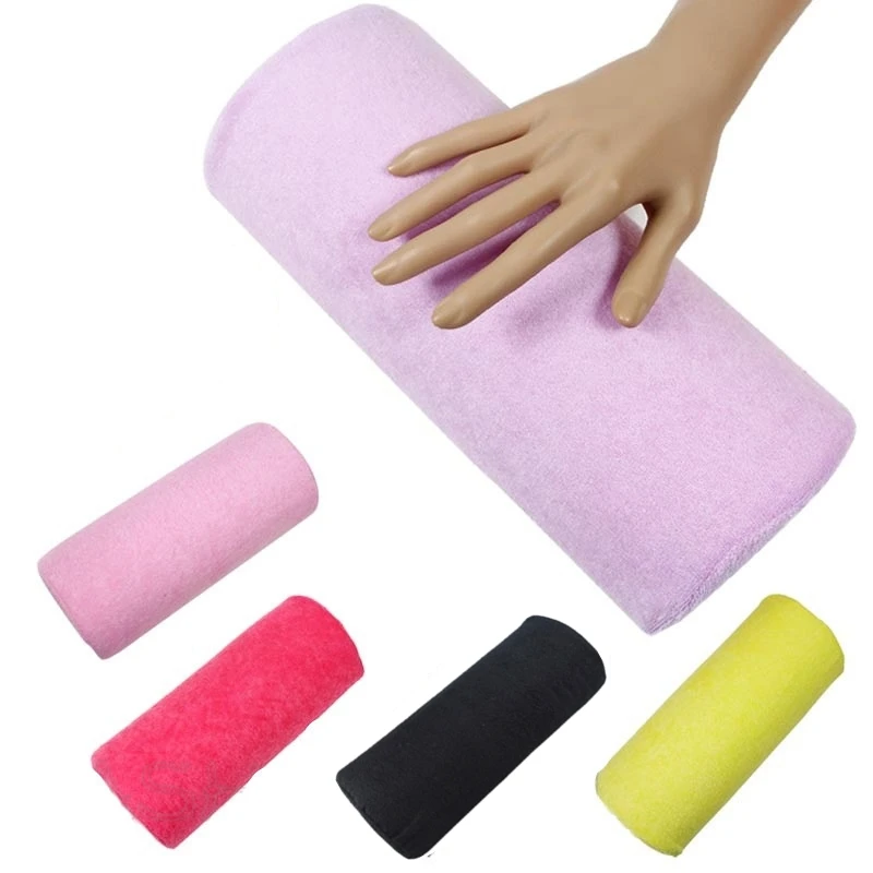 1PC at random color Soft Hand Rests Washable Hand Sponge Holder Arm Nail Art Small Manicure Hand Rests Pillow Cushion T0484
