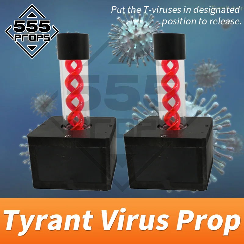 Room escape prop Tyrant virus prop put the virus to the designated location to unlock from  real life adventurer games