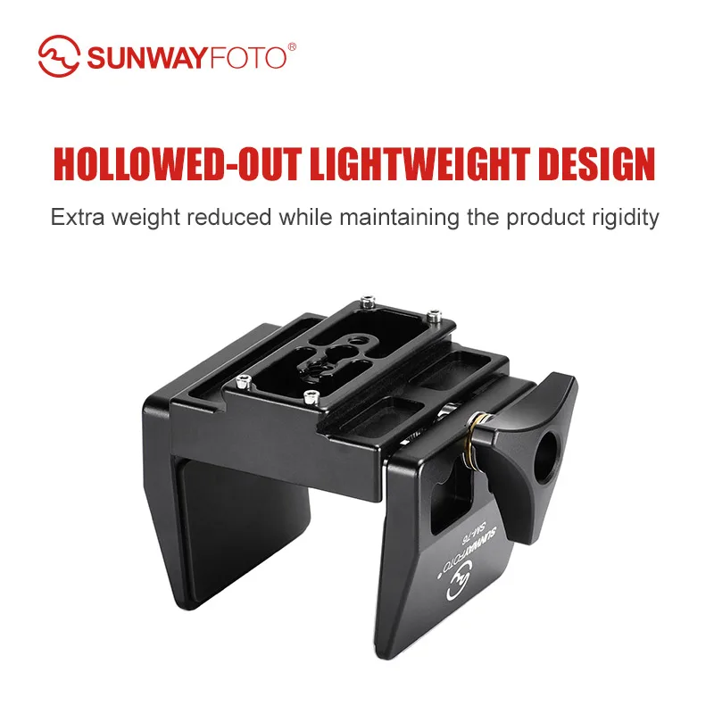 SUNWAYFOTO SM-76 Saddle Mount Rifle Adapter for Tripod Arca Swiss QR Plate