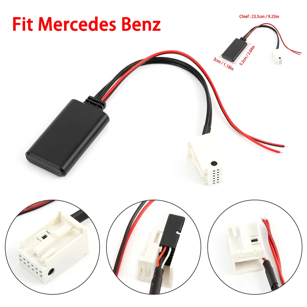 YULLING Bluetooth-compatible Adapter Aux Cable For Fit Mercedes Benz Audio W169 W245 W203 W209 W164