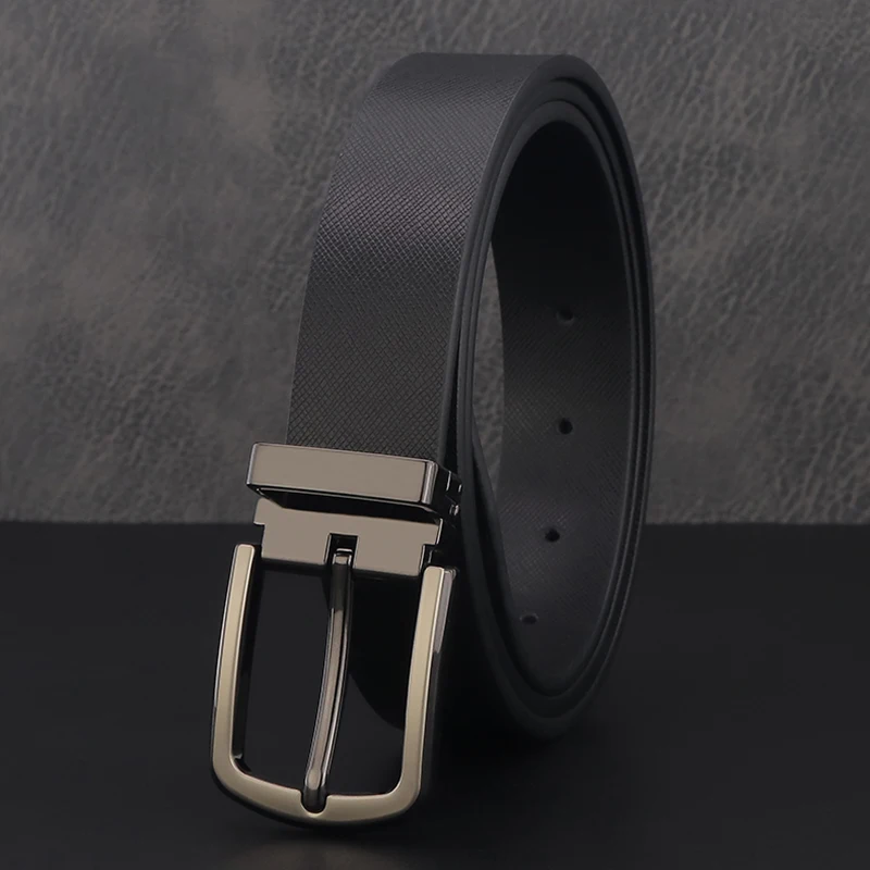 High quality pin buckle white 2.8cm belts men luxury genuine leather fashion Waistband for male casual cowhide Waist Strap