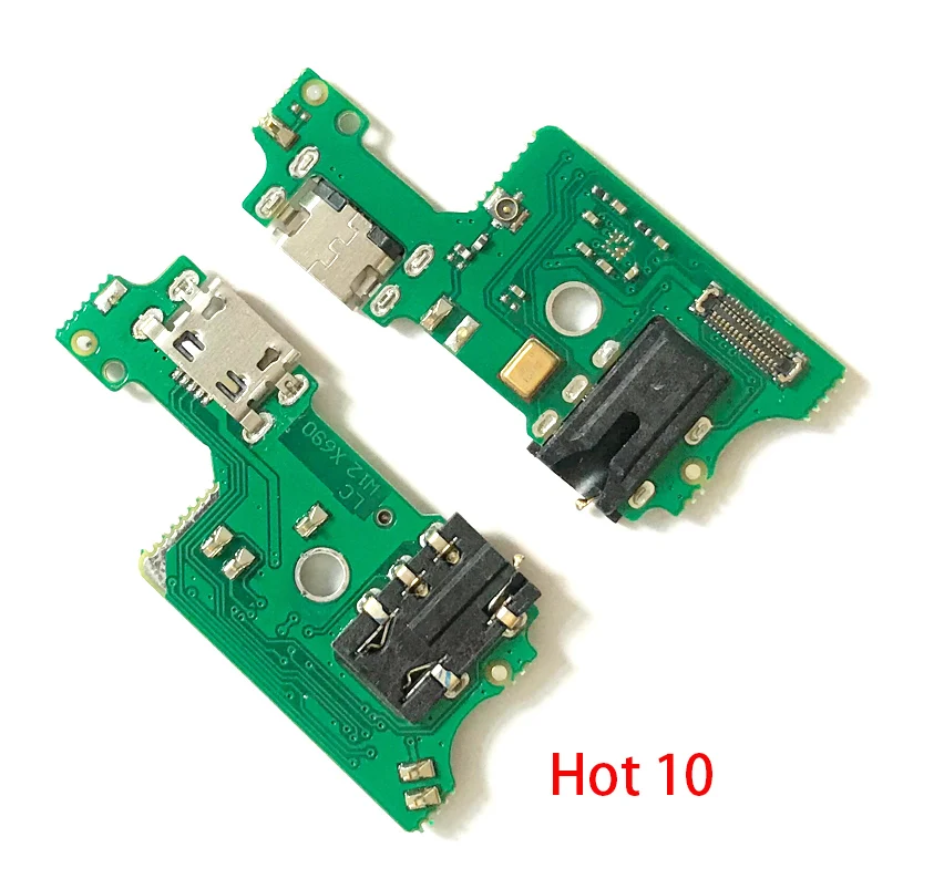 10Pcs USB Charging Charge Port Board Dock Flex Cable For Infinix Hot 7 8 9 Play 10 Pro 20i 11 Smart 5 6 Note 7 8i  S5 Lite