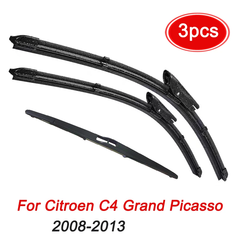 MIDOON Wiper Front Rear Wiper Blades For Citroen C4 Grand Picasso / C4 Picasso MK1 2008-2013 Windshield Windscreen 30