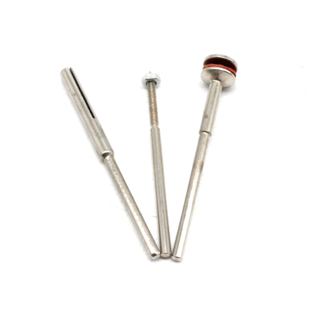 5 Stuks 2.35Mm Shank Schuurpapier Klem Split Opspandoorns Schurende Houder Clip Staaf Gesneden Point Voor Dremel Rotary Grinder