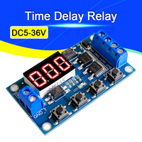 DC5-36V Dual MOS LED Digital Time Delay Relay Trigger Cycle Timer Delay Switch Circuit Board Timing Control Module DIY