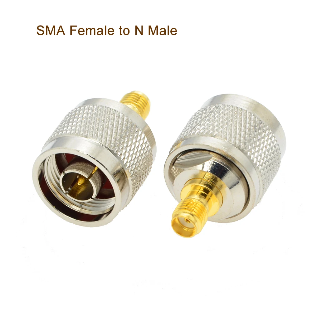 10 PCS/lot SMA Female Jack to N Male Plug Adapter RF Coax Connector Straight