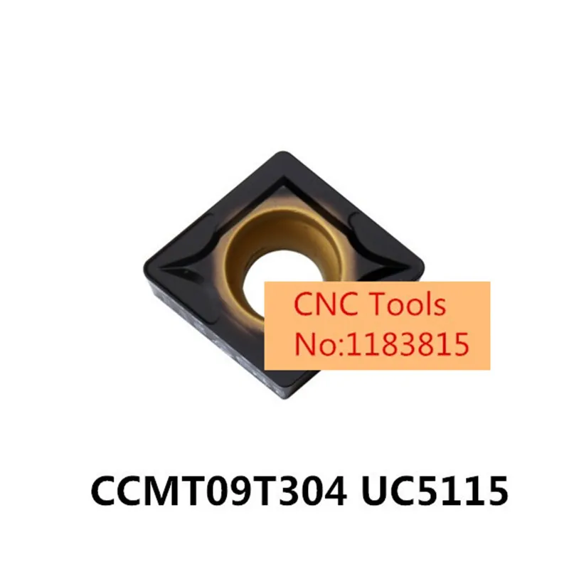 

CCMT09T304 UC5115/CCMT09T308 UC5115. cutting blade, turning tip,Suitable for SCLCR SCKCR SCBCR SCMCN Series Lathe Tool