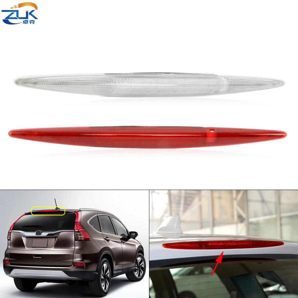 ZUK White Red Color High Mounted Stop Light For HONDA CRV CR-V 2012 2013 2014 2015 2016 2017 Third Addtional Brake Lamp