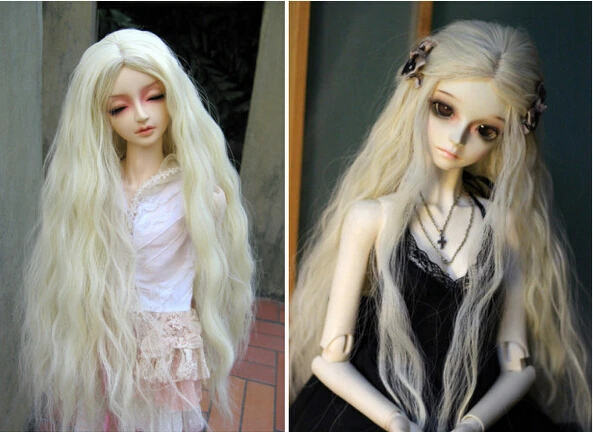 1/3 1/4 1/6 1/8 BJD/SD Doll Wig High Temperature Long Fashion Curly For BJD Hair Wig