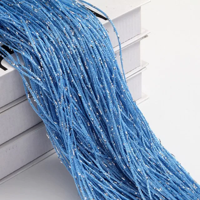 Nieuwe Glanzende Kwastje Zilveren Lijn String Gordijn 100x200 cm Volant Woonkamer Divider Bruiloft DIY Home Decor