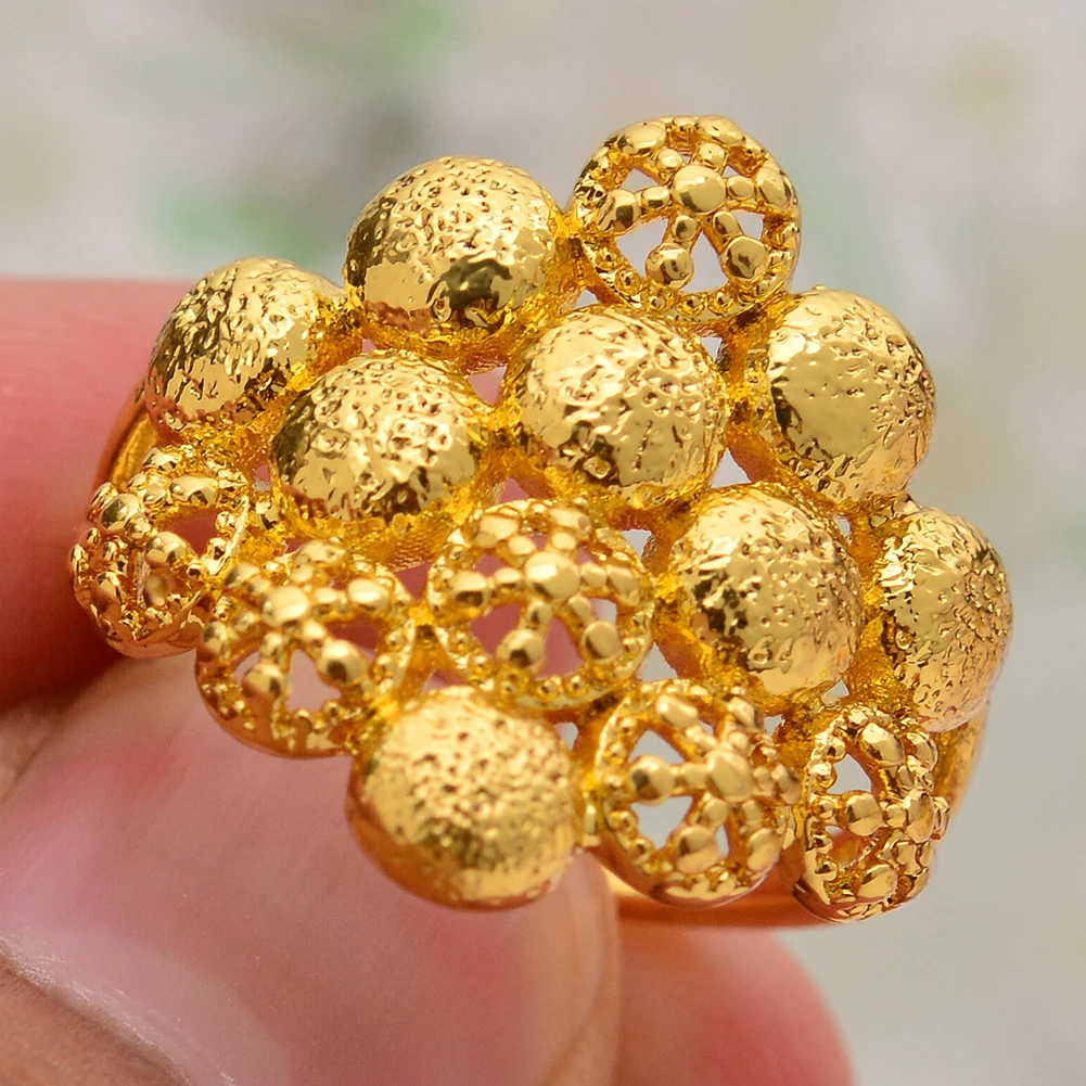 WANDO 8 stili di colore dell'oro retro uomini donne frosted squilla il Commercio All'ingrosso Coppie Medio Oriente Musulmano India Etiope anello di cerimonia nuziale