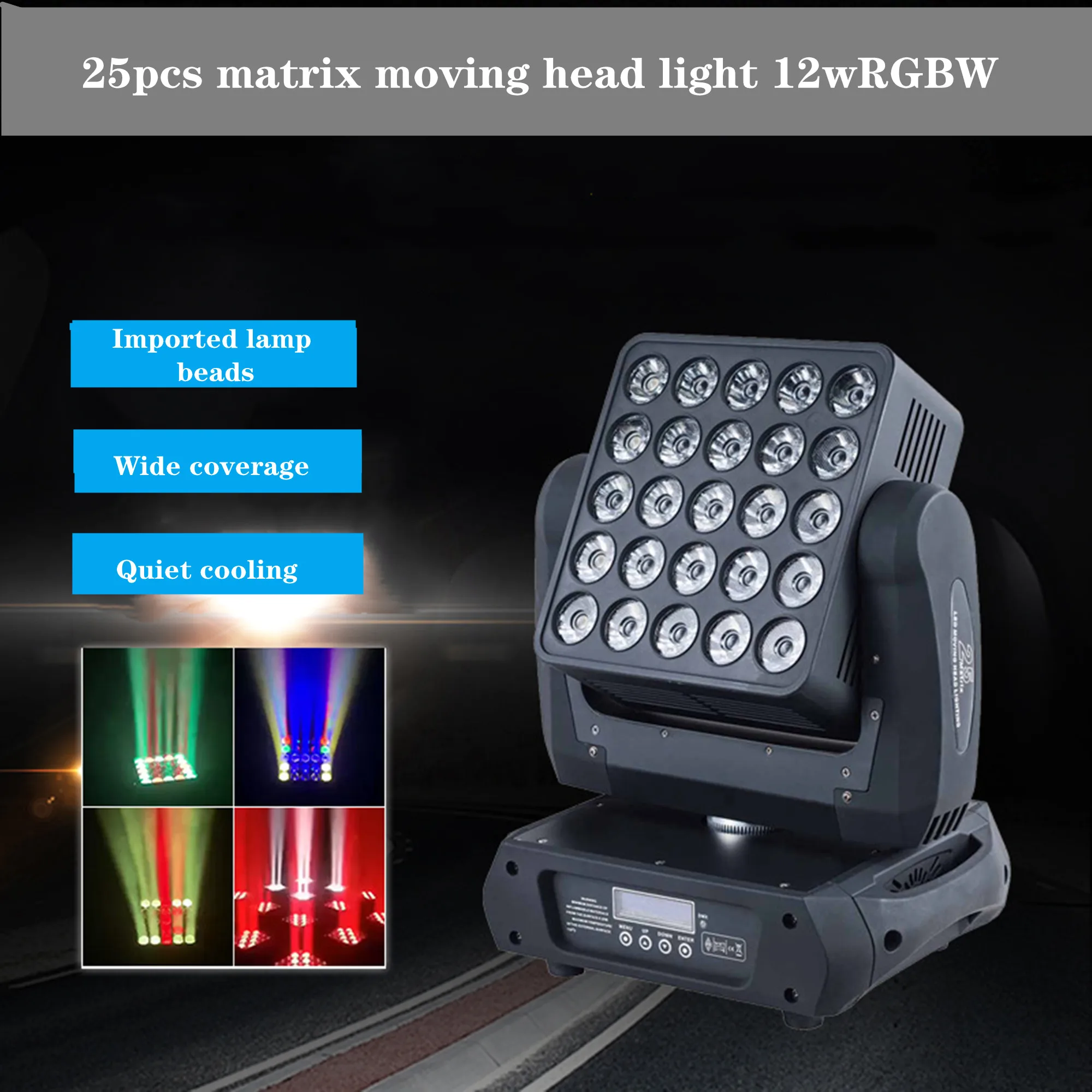 

Led Matrix Moving Head Light RGBW 25*12W DMX Stage Light