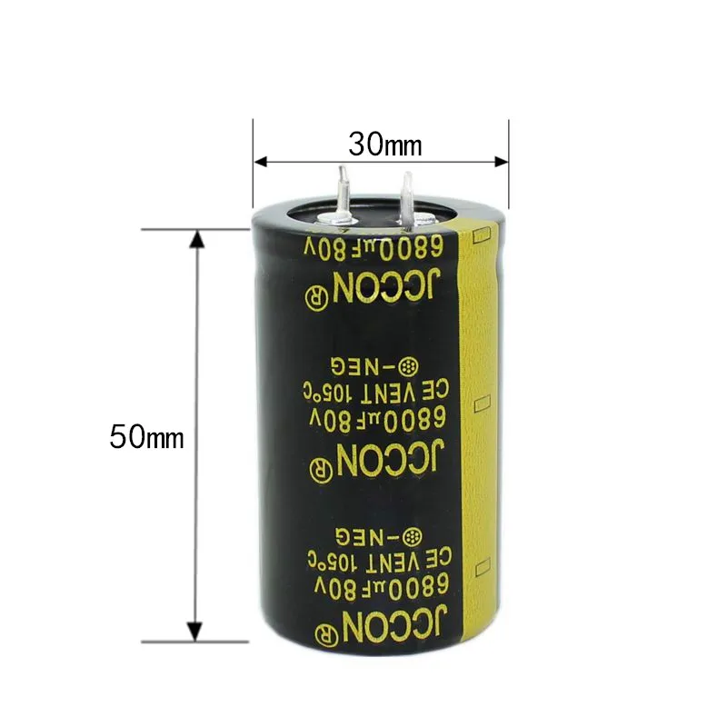 80 v6800uf JCCON klakson aluminiowy kondensator elektrolityczny objętość 30*50 wzmacniacz Audio Audio