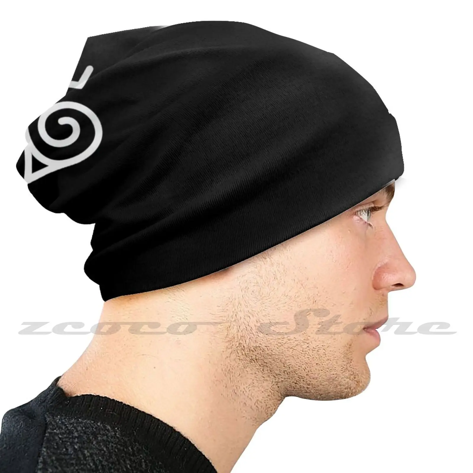 Sombreros de punto con patrón personalizado, gorra suave elástica de talla grande, Anime, Manga, Sasuke, Boruto, Kakashi, Sakura, animemenes, Animeedits