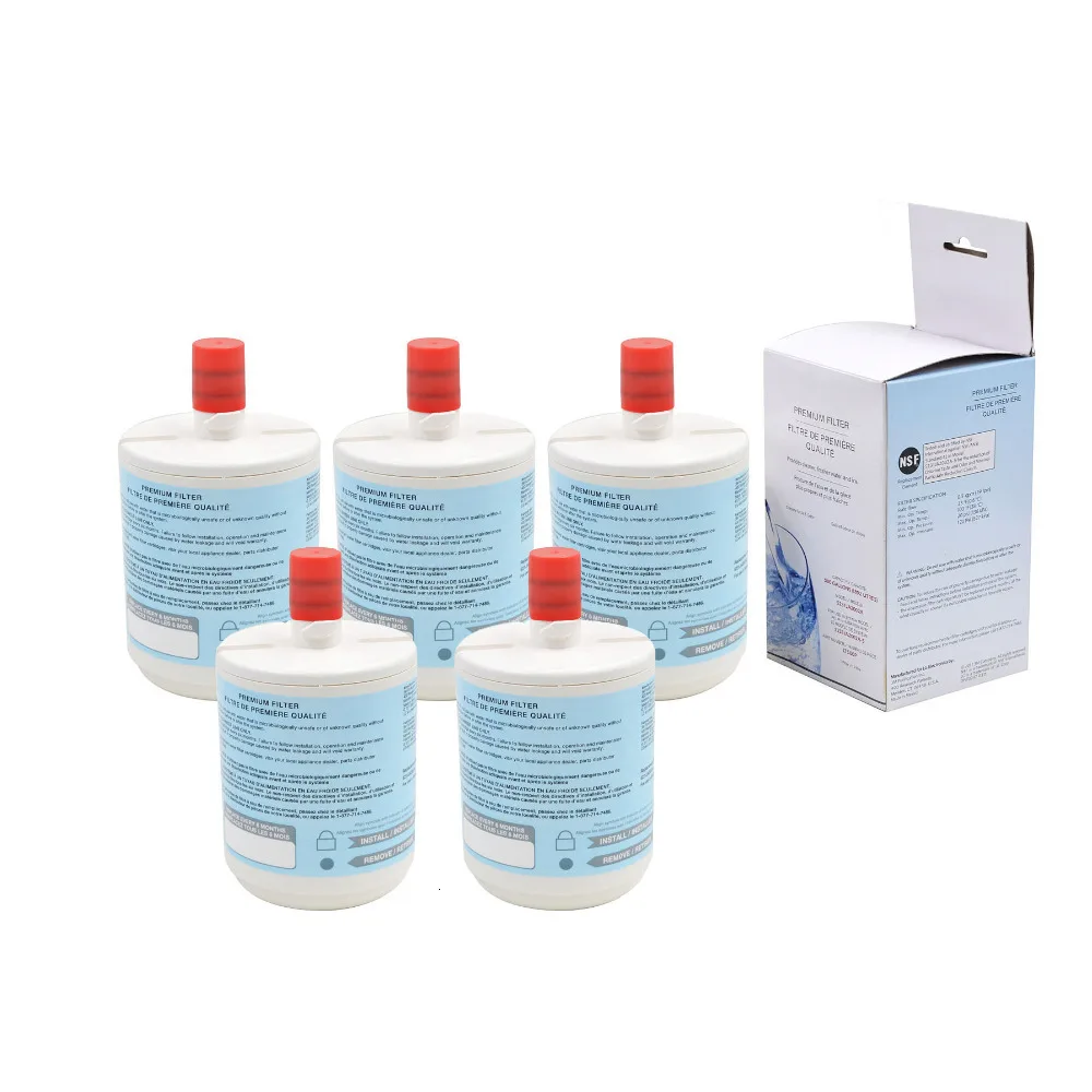 Household Kitchen Water Purifier Filter Direct Drinking Refrigerator Carbon Water Filter Replacement for LG Lt-500p 5 Pcs/lot