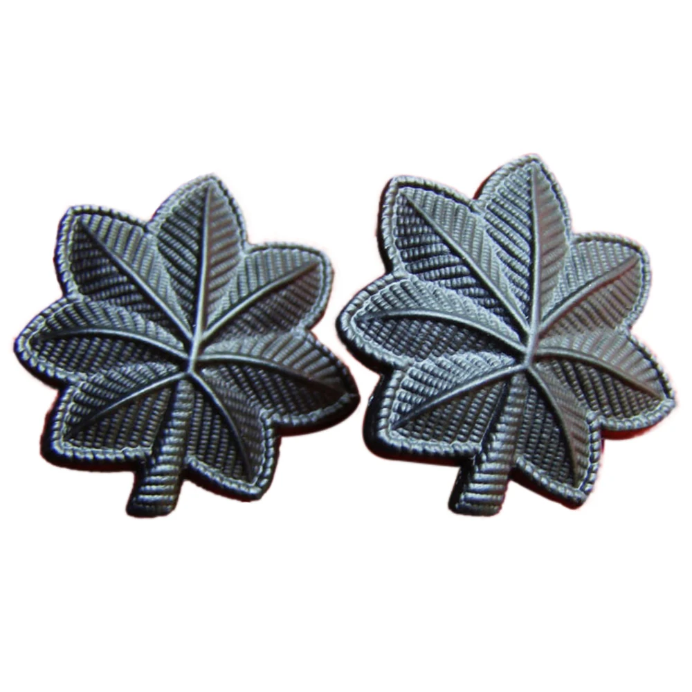 PAIR US NAVY LIEUTENANT COMMANDER  COLLAR RANK INSIGNIA LEAVES COCKADE PIN BADGE