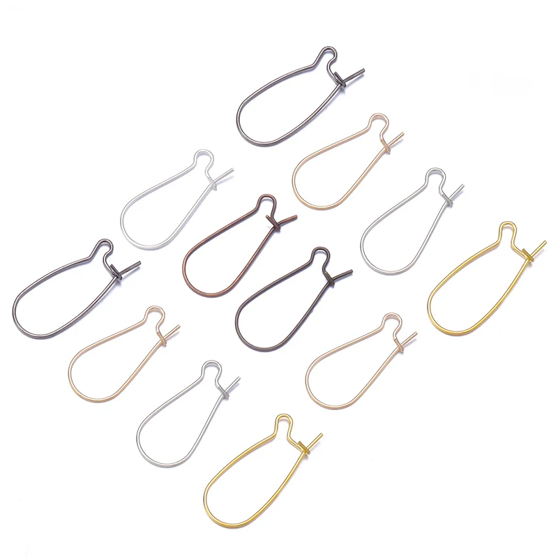 50pcs/Lot Gold Color Bronze French Lever Earring hooks Ear Wires Earrings Findings For Jewelry Making DIY Accessories Supplies