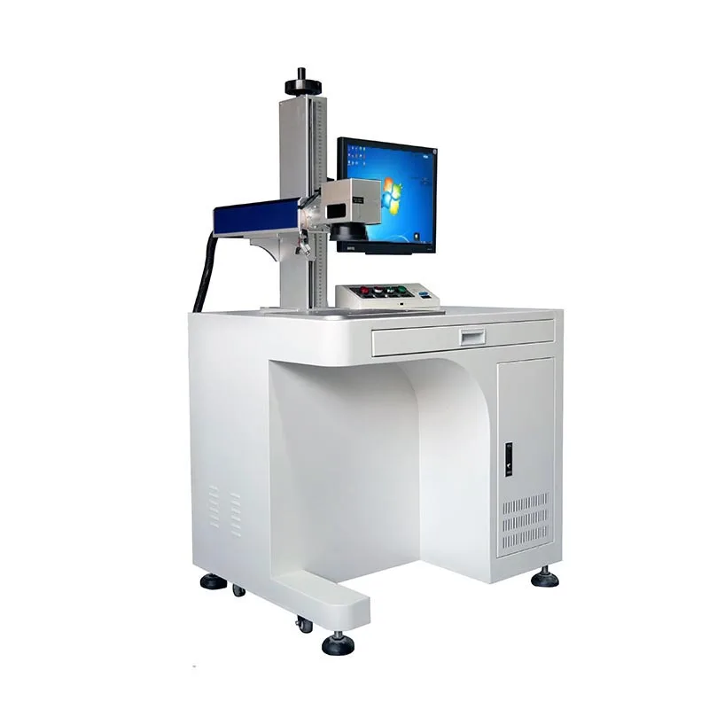 Desktop Laser Marking Machine 50w Laser Engraving Copper Silver Gold and Rotary with Computer