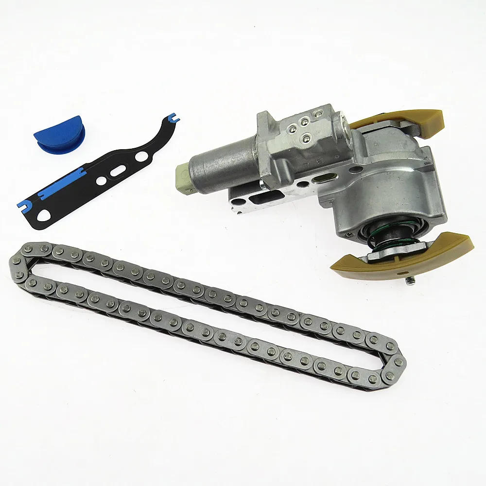 SCJYRXS 1 zestaw napinacza łańcucha rozrządu 1.8T + uszczelka + zestaw łańcucha do Passat B5 Golf MK5 Beetle A3 TT 058109088 L 058198217