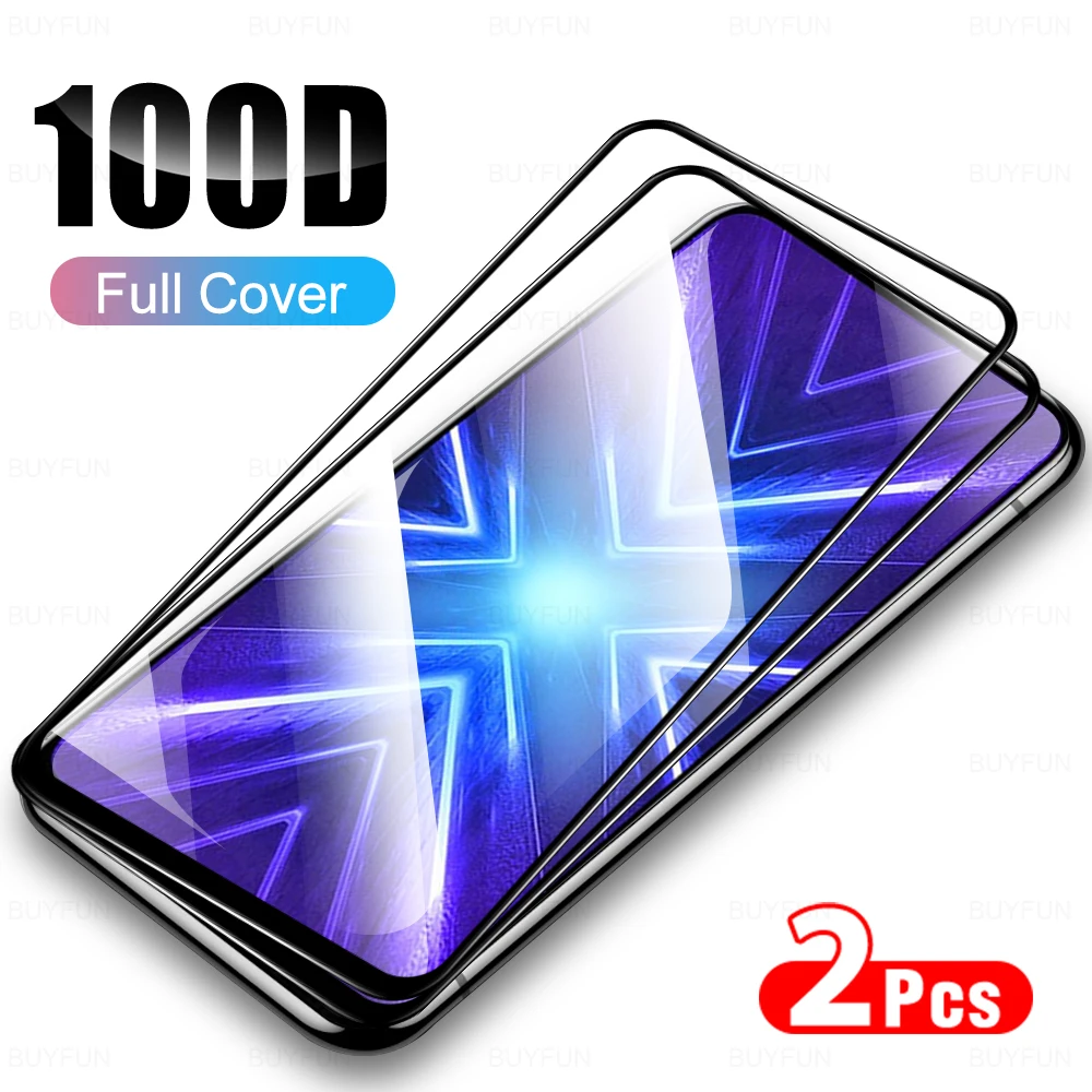 2Pcs Protective Film Screen Protector For Huawei Honor 9X 9XLite 9XPro 9A 9C 9S 9Lite 9 X Lite Full Cover HD Glass 6.59