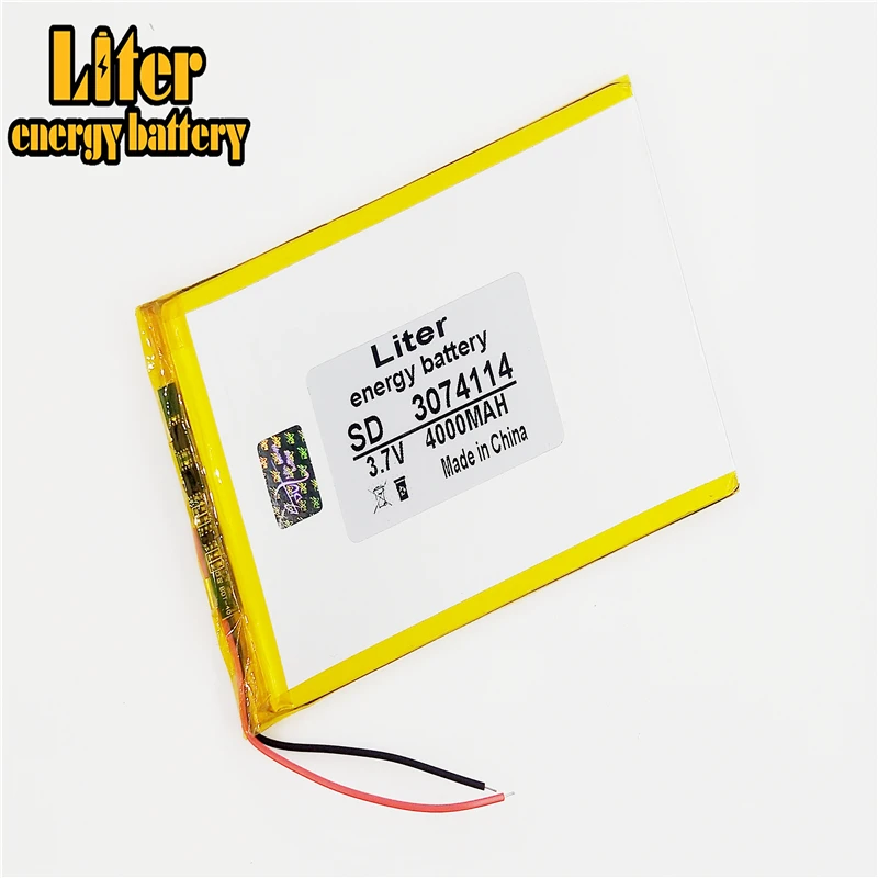 3074114 3075115  3.7 V Lithium Polymer Battery 4000 Mah Ultra-thin High-capacity Diy Tablet