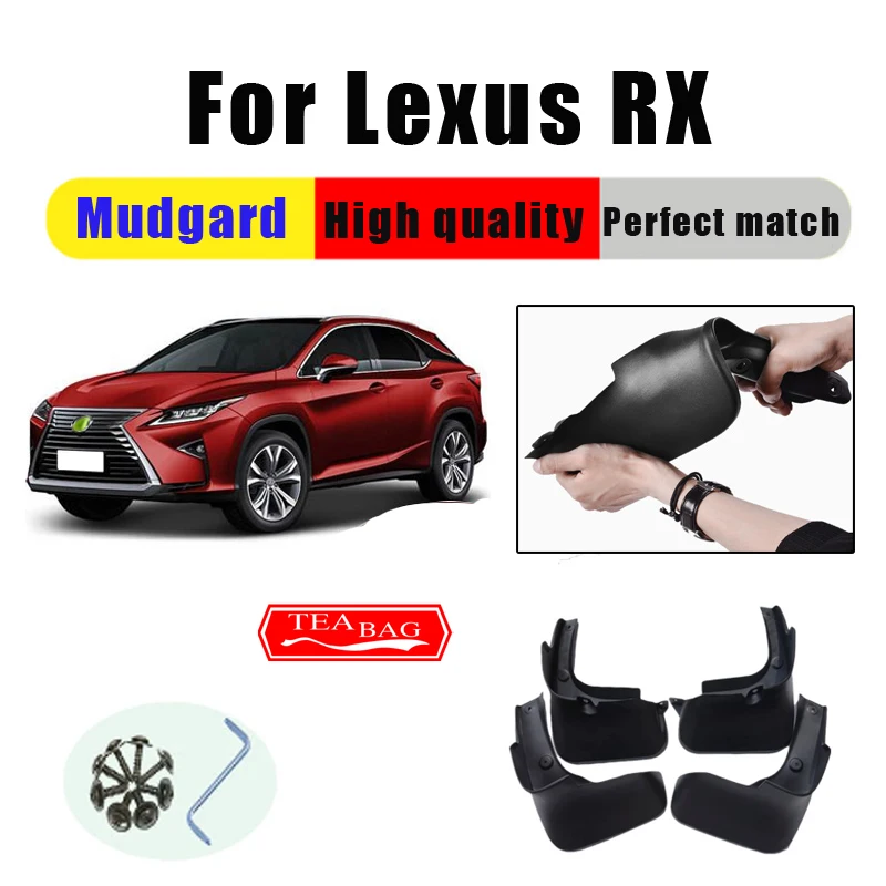 Mud Flaps For Lexus RX RX270 RX350 RX450h Mudguards Fenders Splash Guards Car Accessories Auto Styline 4 PCS