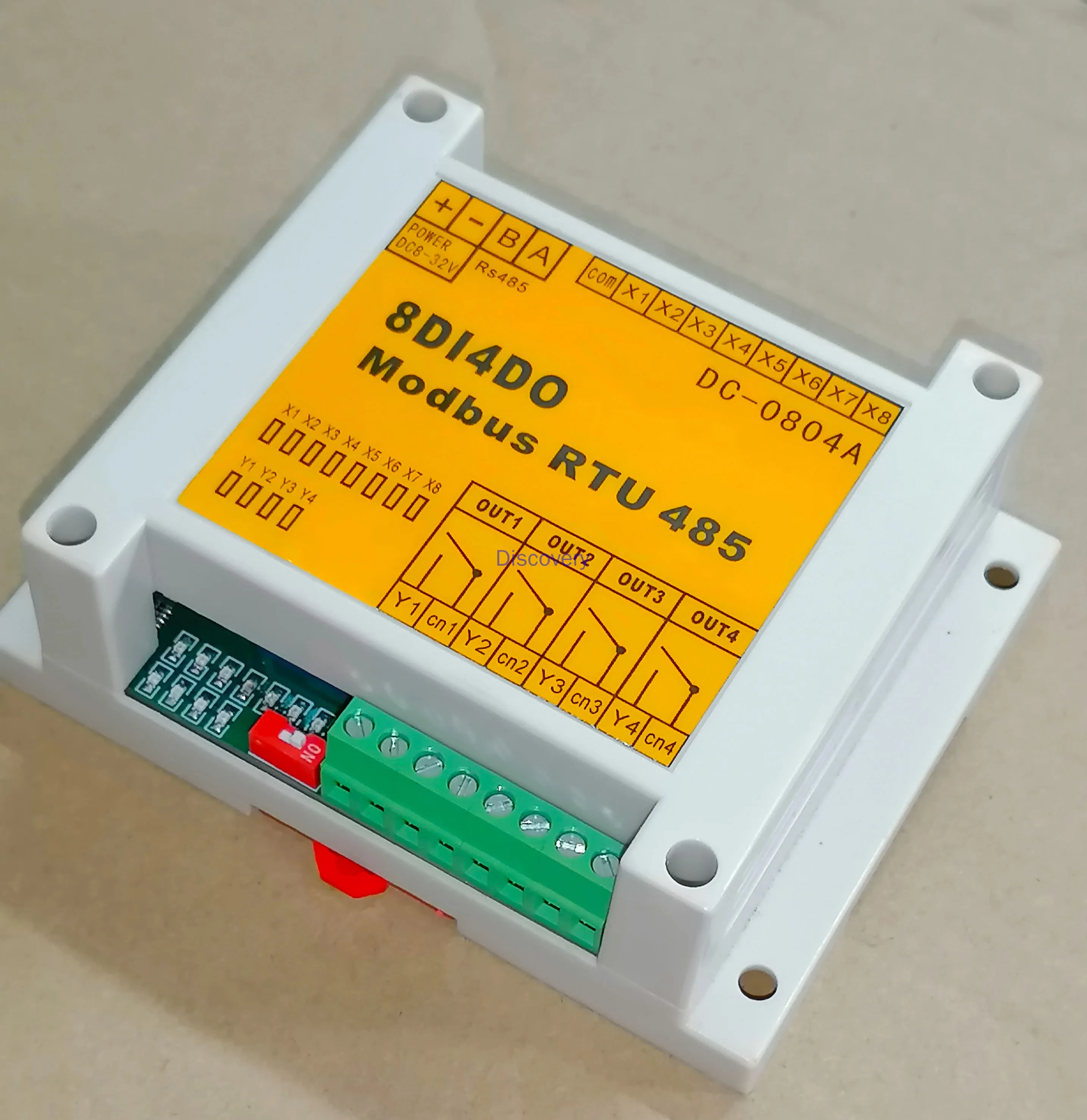 Customized Modbus RTU Switching Module 485 Module 8 Input 4 Output Switching Module IO Expansion Module