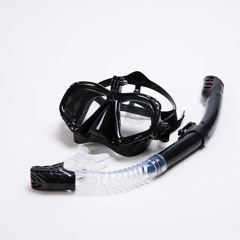 Modische Schnorchelmaske Schnorchelset Tauchermaske Schwimmbrille Schnorchel Geeignet für GoPro Unterwasser-Sportkamera – Detail 6