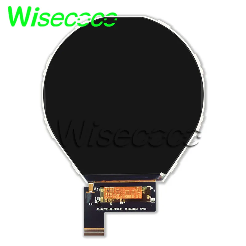 Wisecoco 3.4 Inch 800x800 Round Circuilar IPS LCD Screen Instrument Smart Home Sweeping Robot MIPI For Raspberry Pi