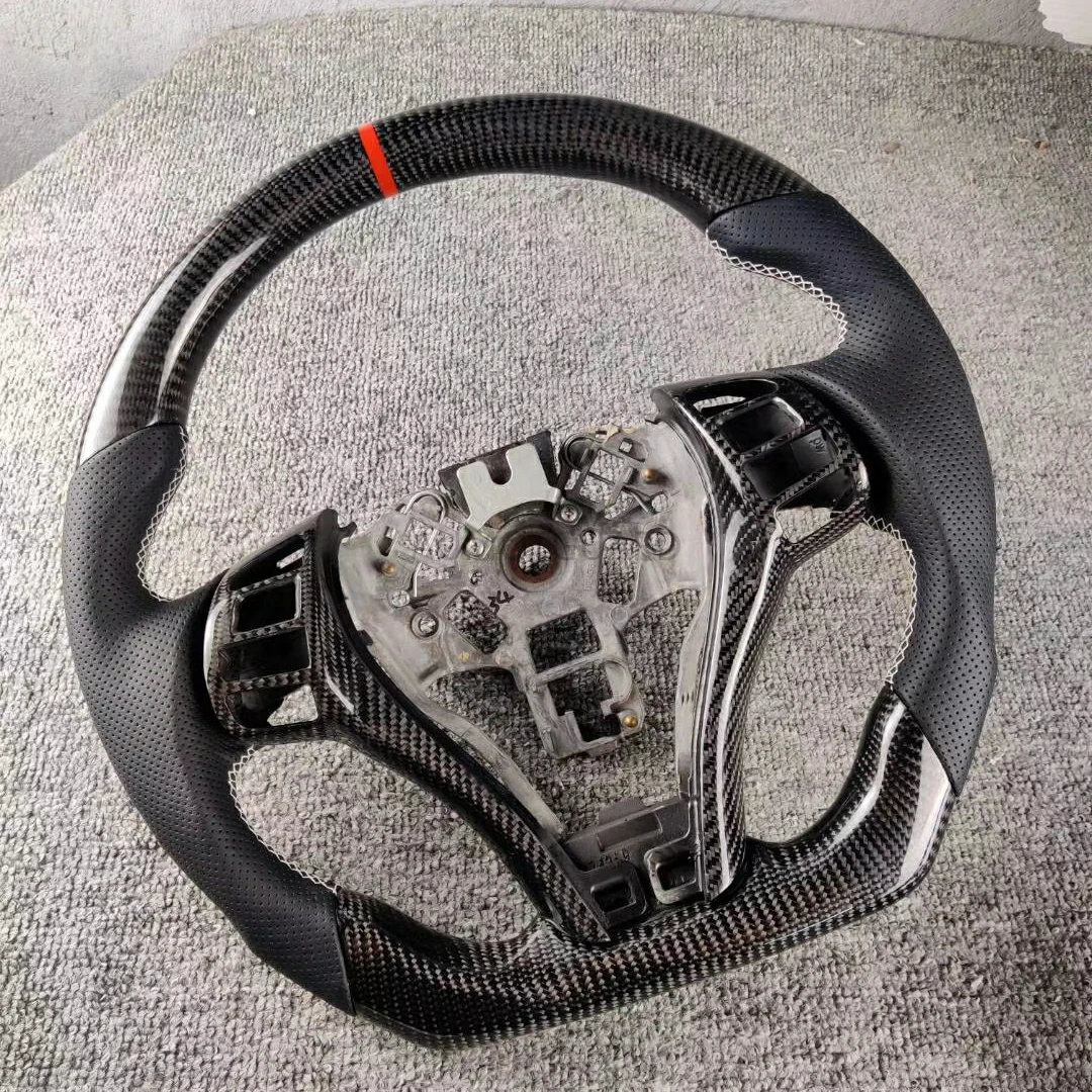 

Refit Carbon Fiber Leather Steering Wheel For Nissan Qashqai Altima Sylphy Tiida X-Trail Juke Leaf 2015 2016 2017 2018 2019 2020