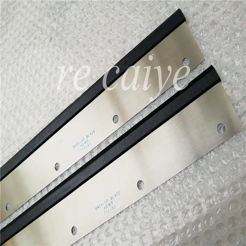 10 pieces MO printing machine wash up blade with 8 holes Size 715x60x0.5 MO Wash-up Blade 58.010.180