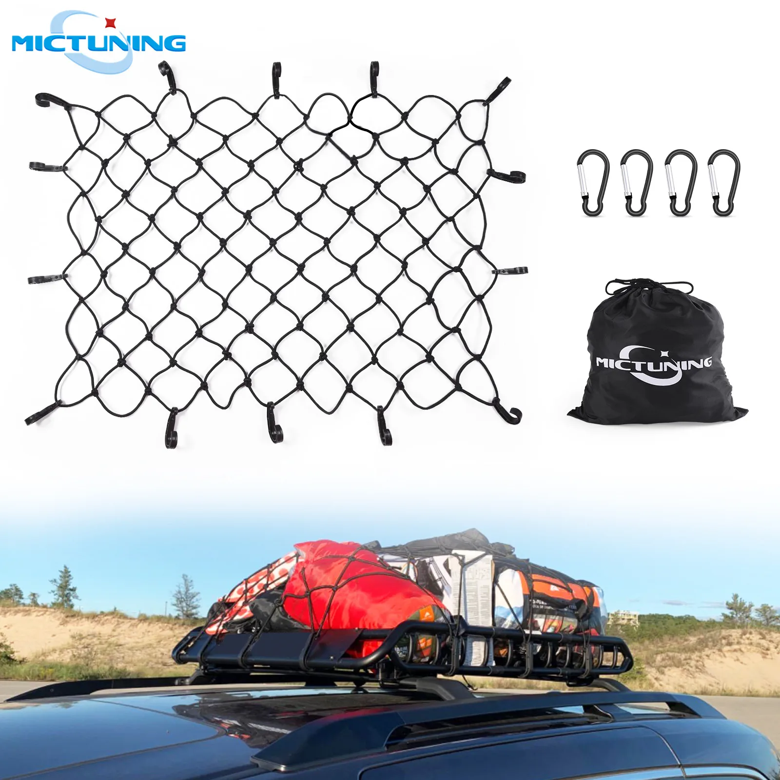 MICTUNING Mesh Cargo Nets 47