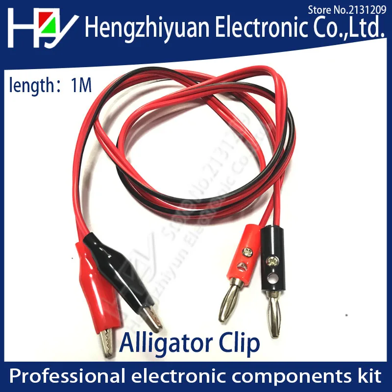 

Штекер типа банан Hzy 4 мм для медного зажима электрической сети, испытательные выводы, 1 м для щупа