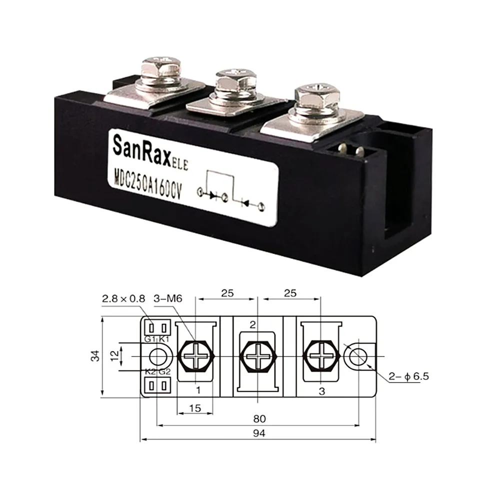 고품질 정류기 모듈, MDC250A1600V MDC250-16 MDK160A MDC160A MDAMFK