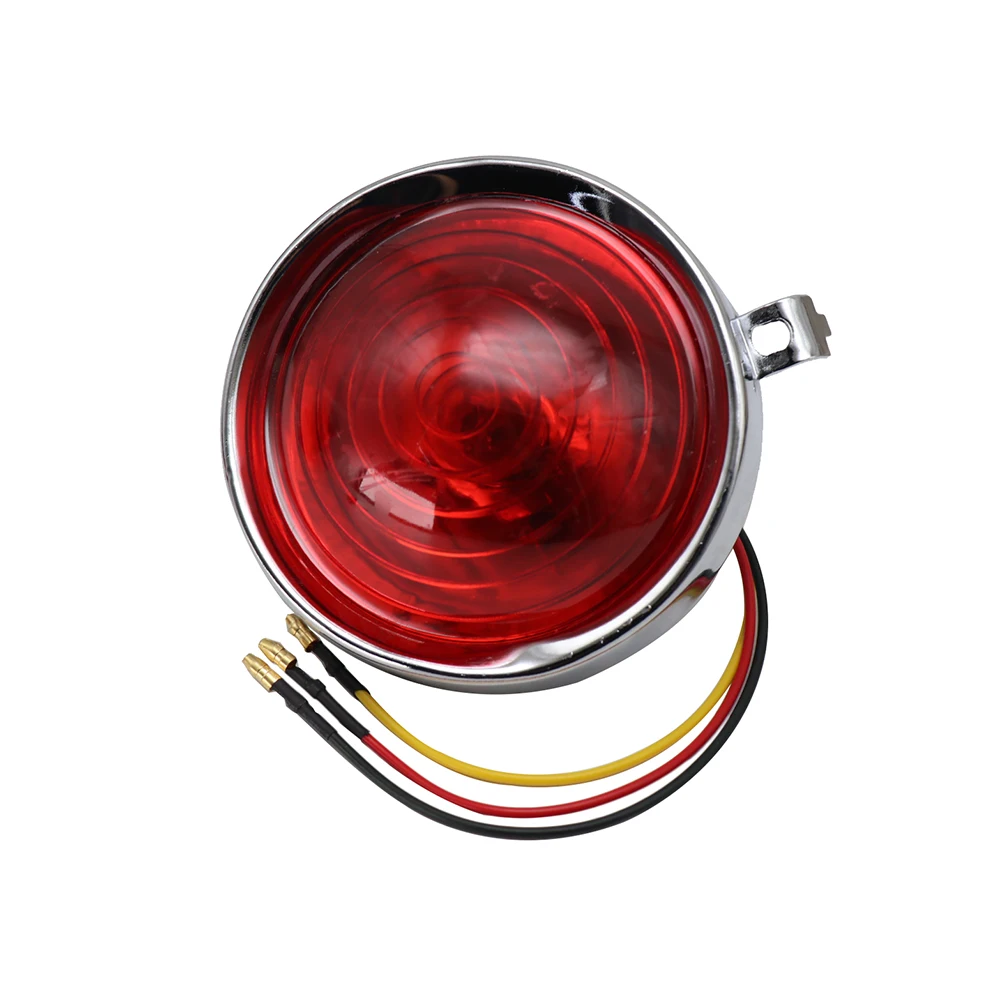 Alconstar 12V Universal Retro Motorcycle Tail Light Motorcycle Rear Led Rear light Metal Brake Light For CJ-K 750 Ural M51 MB750