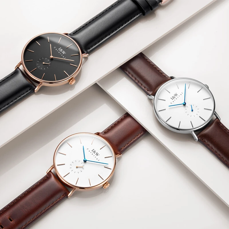 Carnival Brand Fashion Quartz Watch for Men Luxury Rose Gold Silver Ultrathin Sapphire Wristwatch Waterproof Clock Reloj Hombre image 4
