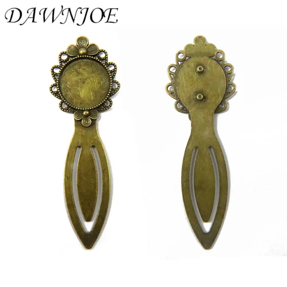 20mm Vintage manuel el yapımı yer imi Cabochon tepsi tabanı imi boş ayarı DIY takı yapımı imi bulma