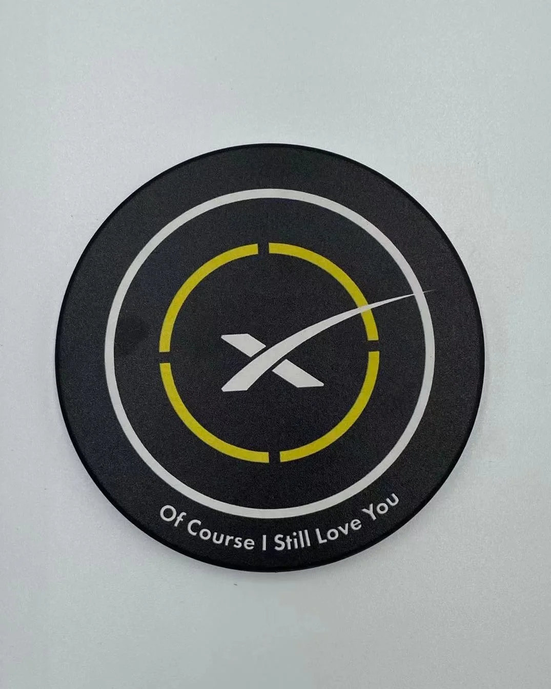 SpaceX Model Store Ceramic Cork Coaster Falcon Rocket Recovery Station Desktop Decoration