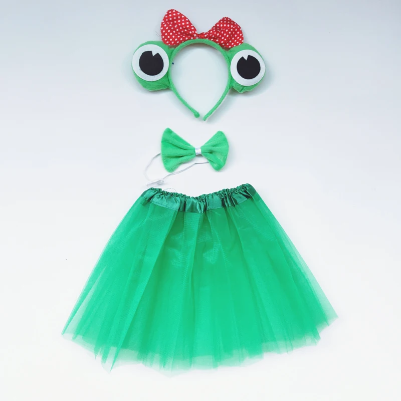 Children Animal Stage Performance Teamwear Green Frog Anime Cosplay clothes Boys and Girls Cartoon Party Dance Costumes