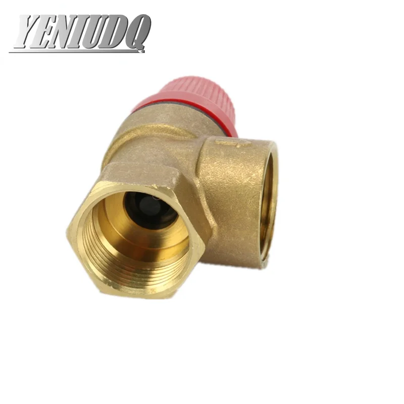 Brass Safety Valve Drain Relief Switch For Solar Water Heater Inner & Outer Wire Brass Safety Valve 1/2\