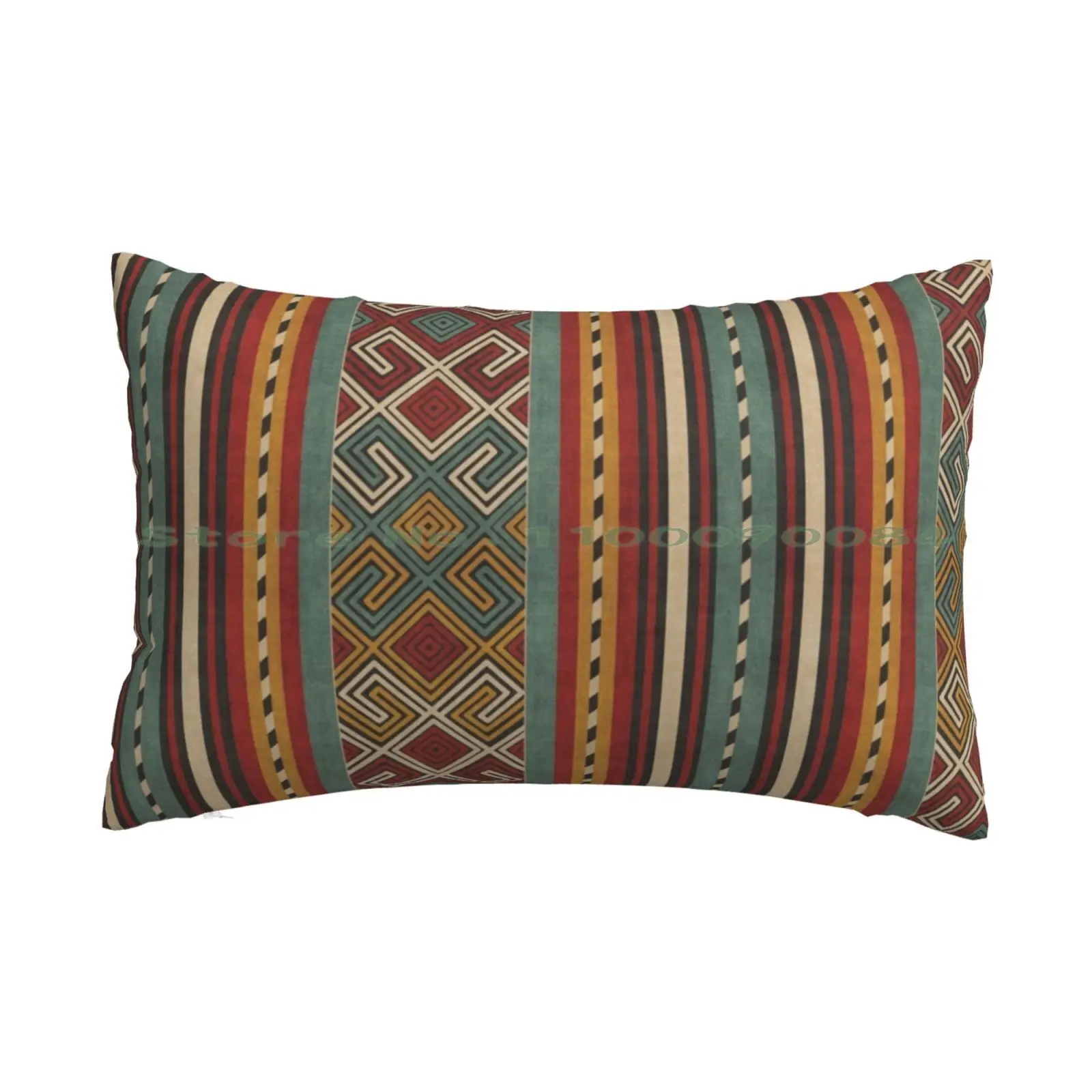 Kilim In Teal , Mustard And Red Pillow Case 20x30 50*75 Sofa Bedroom Supermoto Supermotard Motocross Moto Cross Supercross